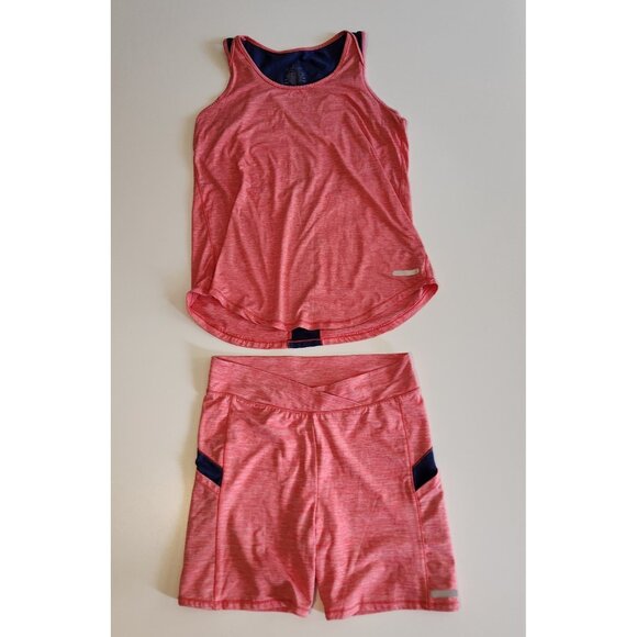 Cuddl Duds Softech 2 Pc Set Tank Top Small Shorts Medium Activewear Pink EUC - Picture 3 of 12